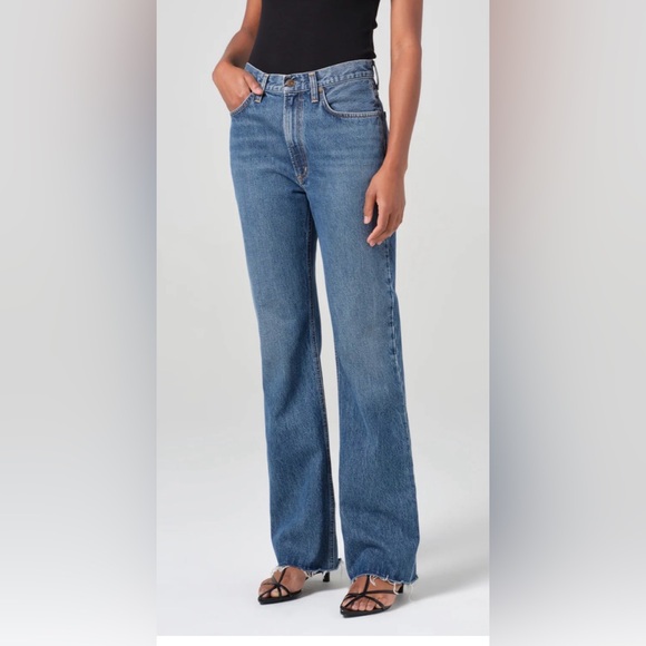 Agolde Leena Mid Rise Baby Flare Jeans (Size 30, 33” inseam) - Picture 3 of 16